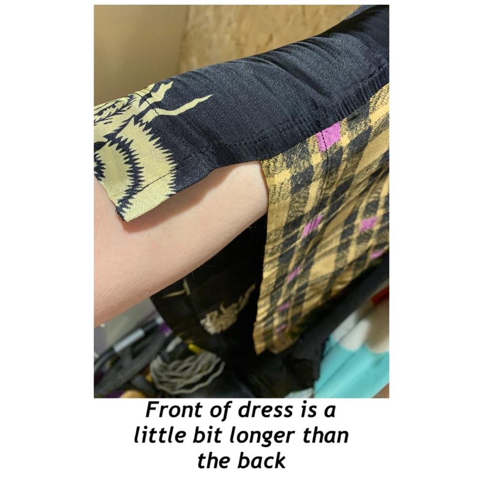 Dries Van Noten Long Sleeve Black Printed Dress - Picture 9 of 12